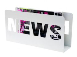 Stojak na gazety NEWS biały